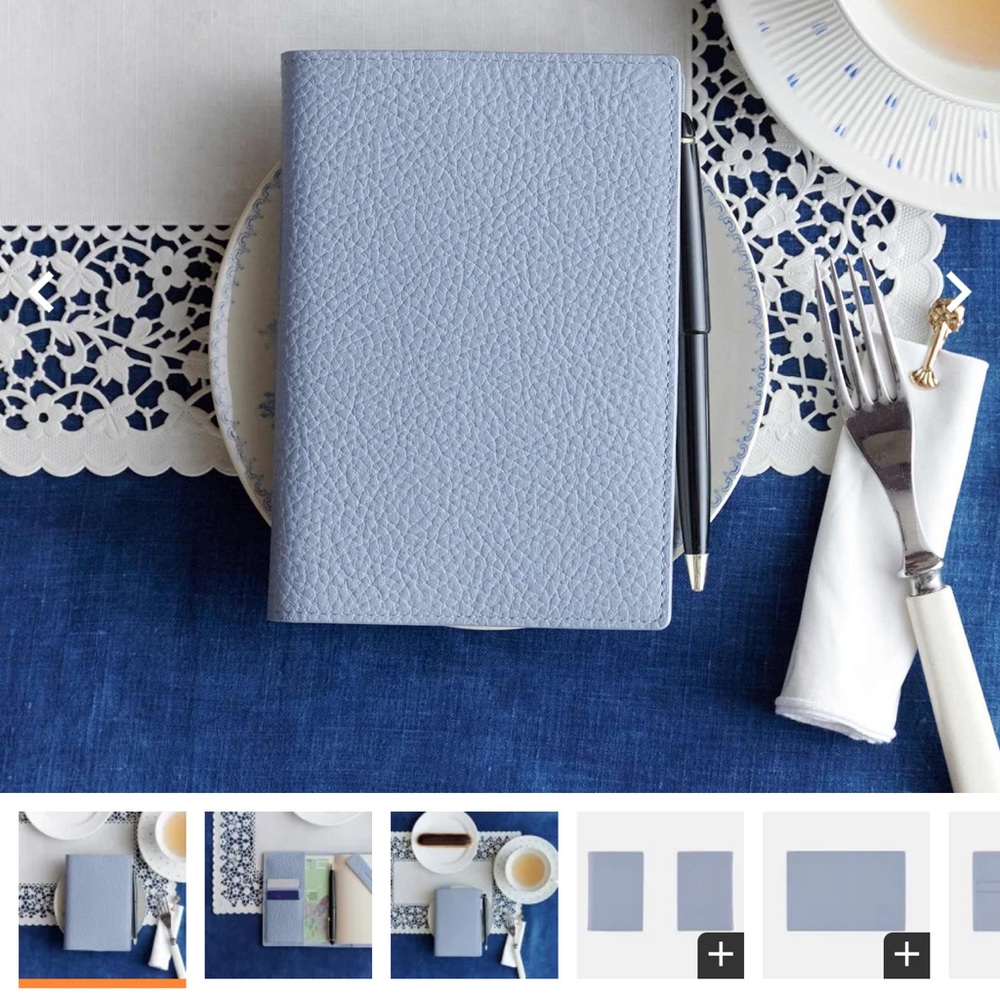 Hobonichi Planner Cover Leather Taut (Celeste Blue) A6 Size